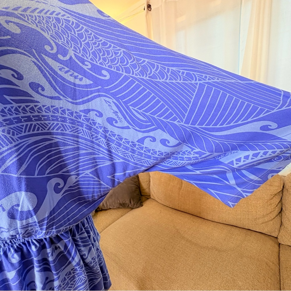 Missing Polynesia Stylish Periwinkle Blue Tribal … - image 5